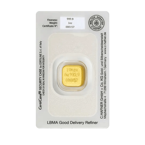 C. Hafner Goldbarren Gegossen 1 Unze (31,10 Gramm)