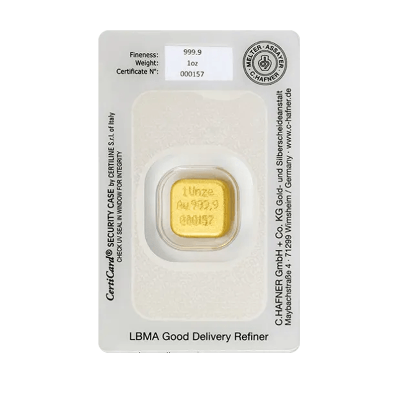 C. Hafner Goldbarren Gegossen 1 Unze (31,10 Gramm)