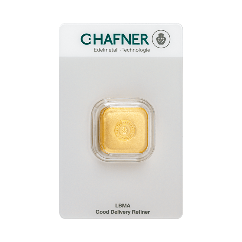 C. Hafner Goldbarren Gegossen 50 Gramm