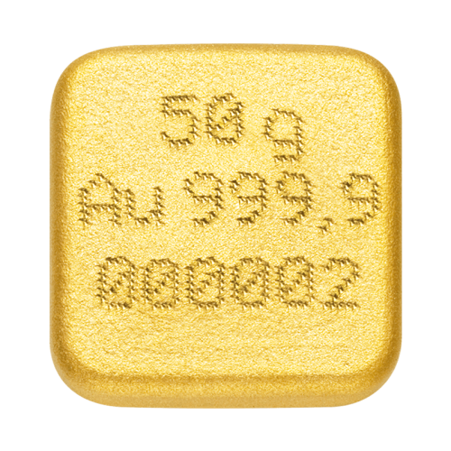 C. Hafner Goldbarren Gegossen 50 Gramm - GB-CHR-001000