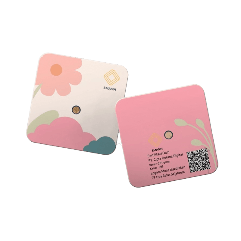 Emasin Rundform Goldbarren 0,01 Gramm Flower Series Standard