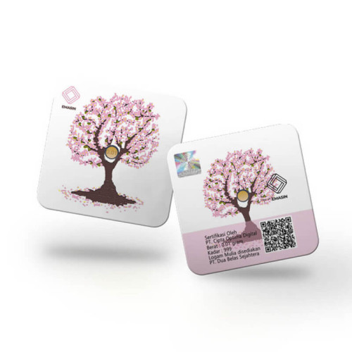 Emasin Rundform Goldbarren 0,01 Gramm Flower Series Sakura Emasin Rundform Goldbarren 0,01 Gramm Flower Series Sakura