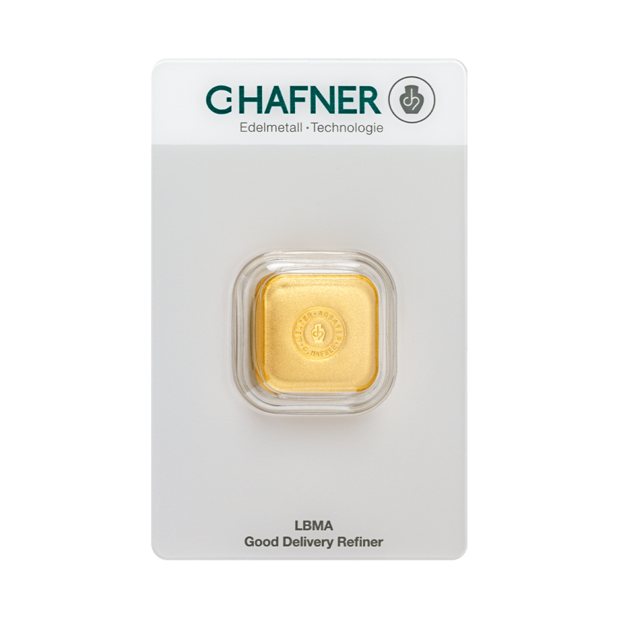 C. Hafner Goldbarren Gegossen 50 Gramm