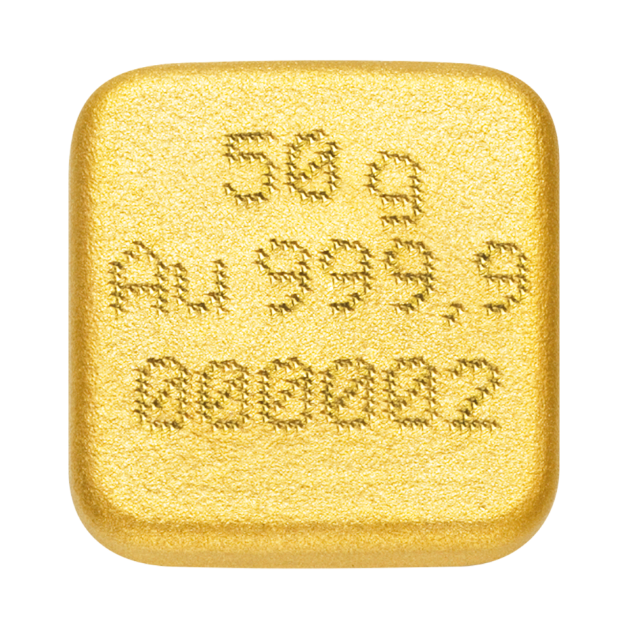 C. Hafner Goldbarren Gegossen 50 Gramm - GB-CHR-001000
