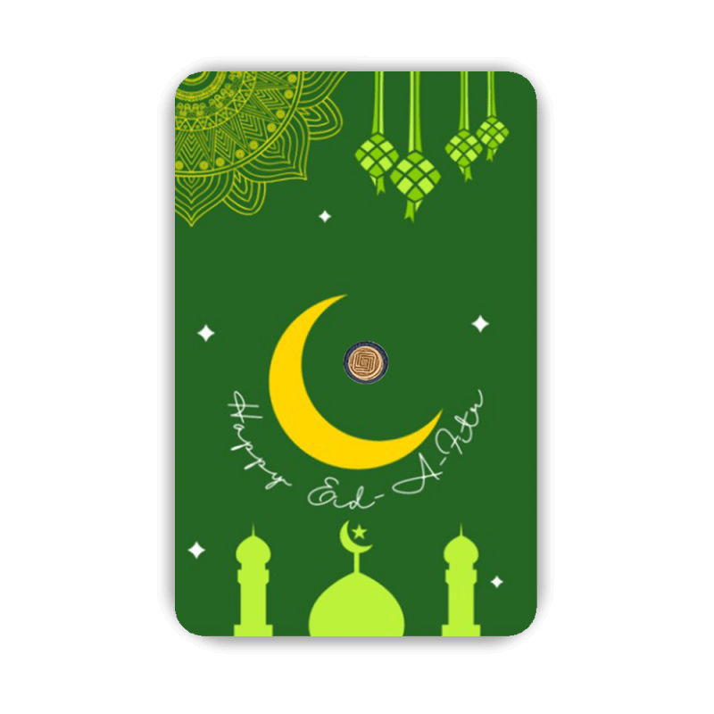 Eid Mubarak Geschenkkarten Grun 0,10 Gramm 