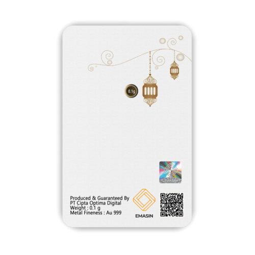Eid Mubarak Geschenkkarten Weiß 0,10 Gramm - Eid Mubarak- Eid Mubarak Geschenkkarten Weiß 0,10 Gramm - EMW-EMS-0010