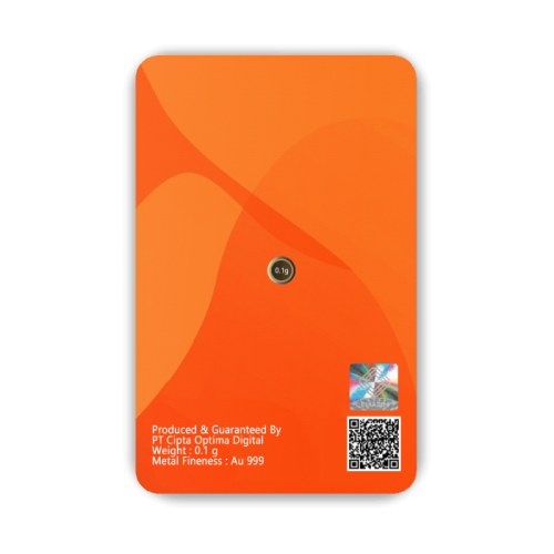 Emasin Rundform Goldbarren 0,10 Gramm Standard Orange - Standard- Emasin Rundform Goldbarren 0,10 Gramm Standard Orange - RB-EMS-SO010