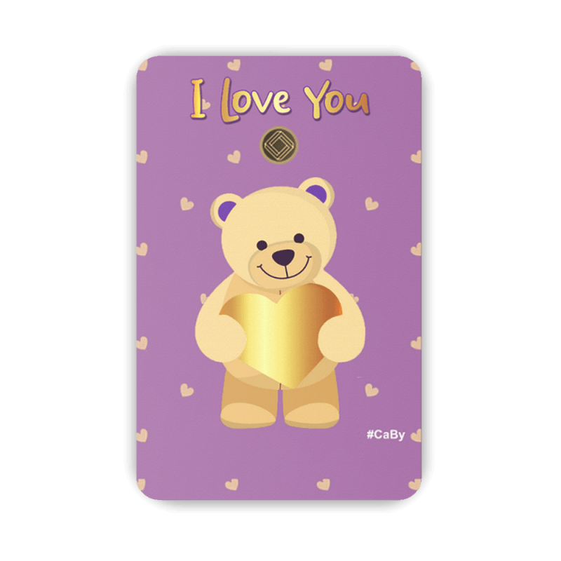 I Love You Geschenkkarten 0,10 Gramm 