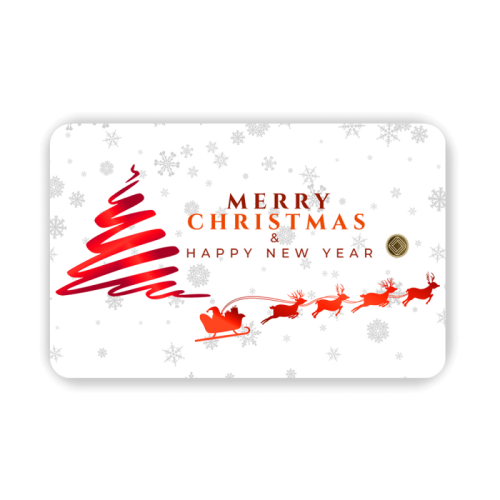 Merry Christmas Geschenkkarten 0,10 Gramm Merry Christmas Geschenkkarten 0,10 Gramm