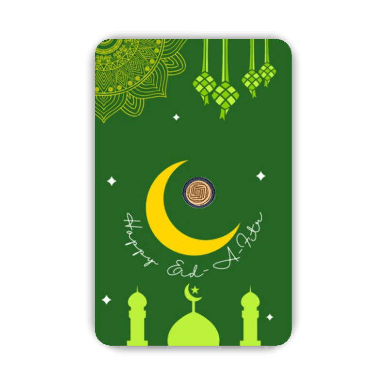 Eid Mubarak Geschenkkarten Grun 0,25 Gramm 