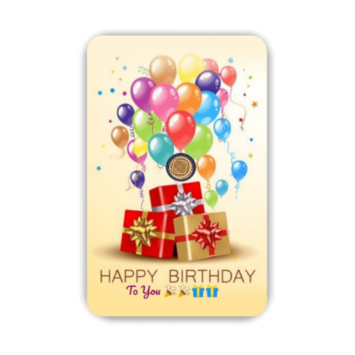 Happy Birthday Geschenkkarten Ballon 0,25 Gramm Happy Birthday Geschenkkarten Ballon 0,25 Gramm