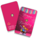 Happy Birthday Geschenkkarten Pink 0,25 Gramm - HBP-EMS-0025