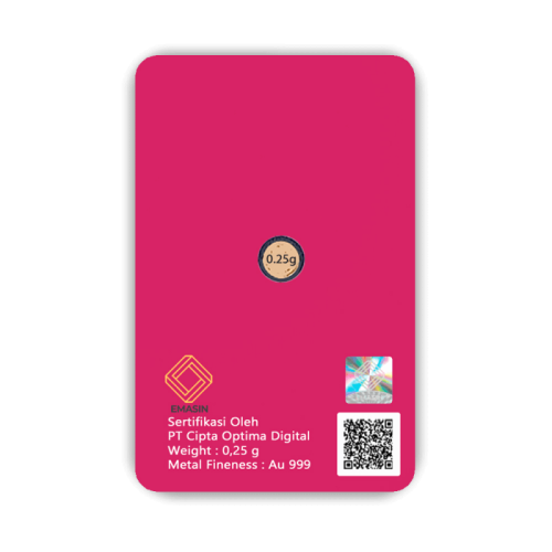 Happy Birthday Geschenkkarten Pink 0,25 Gramm - HBP-EMS-0025