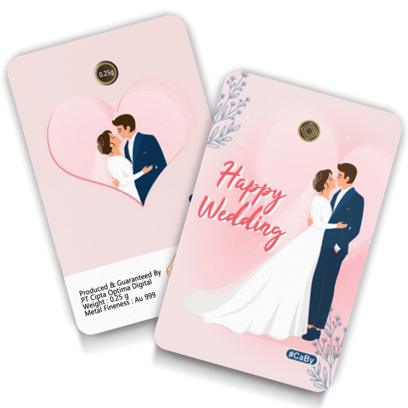Happy Wedding Geschenkkarten 0,25 Gramm - HWP-EMS-0025
