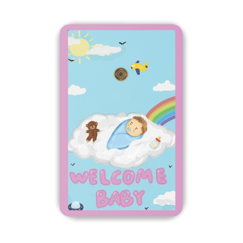 Welcome Baby Geschenkkarten 0,25 Gramm - Wunschkarten- Welcome Baby Geschenkkarten 0,25 Gramm - WBW-EMS-0025