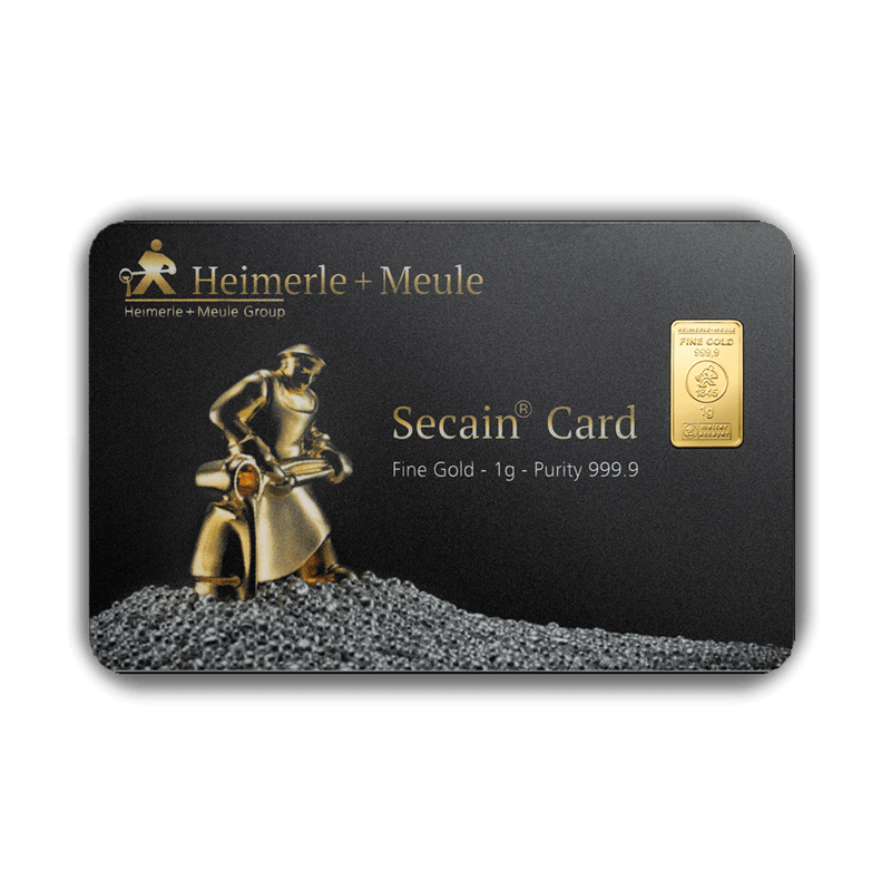 Heimerle + Meule Secain Card Goldbarren 1 Gramm