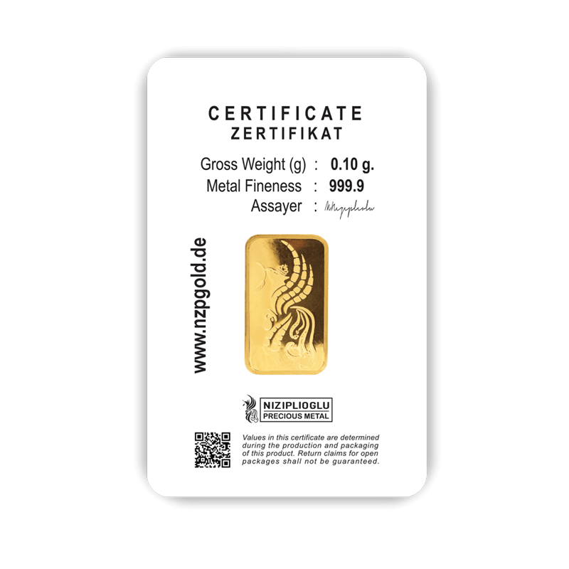 Geschenkbarren Happy Birthday 0,10 Gramm Geschenkbarren Happy Birthday 0,10 Gramm