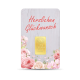 Herzlichen Glückwunsch Geschenkbarren 0,10 Gramm - HGW-NZP-0010