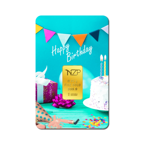 Geburtstagsgeschenke Happy Birthday 0,25 Gramm Geburtstagsgeschenke Happy Birthday 0,25 Gramm