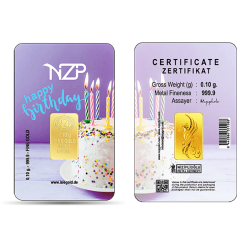 Geburtstagsgeschenke Happy Birthday 0,10 Gramm