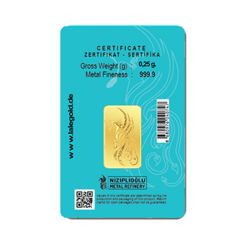 Geburtstagsgeschenke Happy Birthday 0,25 Gramm - GBR-NZP-0025