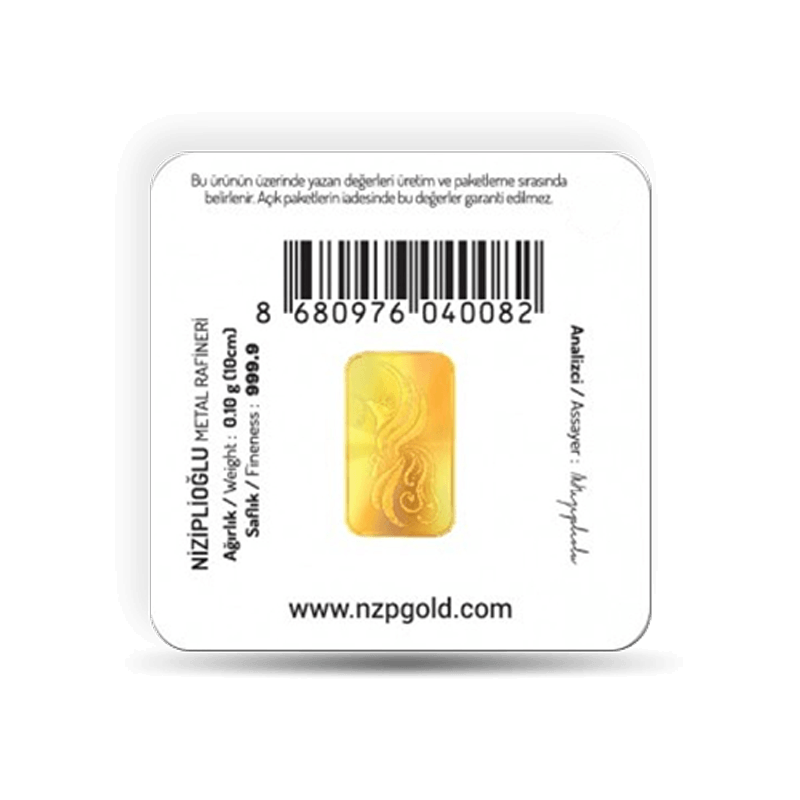 Nzp Gold Mini Goldbarren 0,10 Gramm