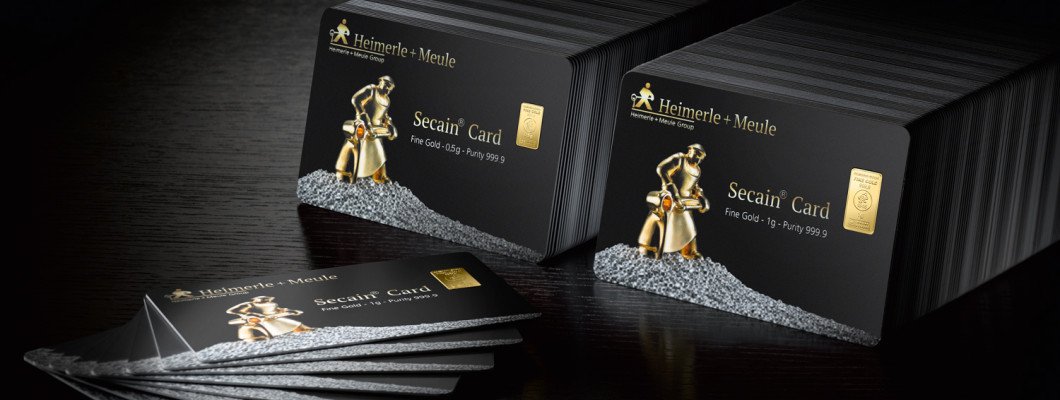Heimerle + Meule Secain Card Goldbarren: Kleine Goldbarren im Kartenformat Heimerle + Meule Secain Card Goldbarren: Kleine Goldbarren im Kartenformat