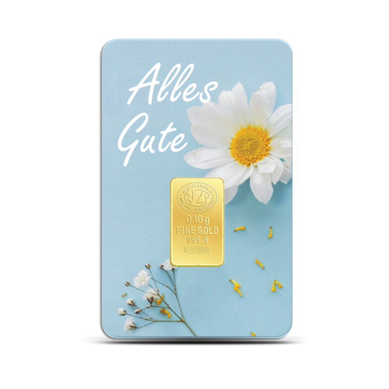 Alles Gute Geschenkbarren 0,10 Gramm Alles Gute Geschenkbarren 0,10 Gramm