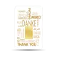 Danke - Merci - Thank You Geschenkbarren 0,10 Gramm - DAN-NZP-0010