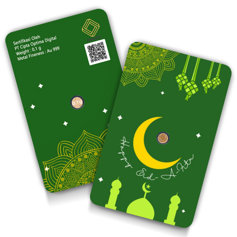 Eid Mubarak Geschenkkarten Grun 0,10 Gramm - Eid Mubarak- Eid Mubarak Geschenkkarten Grun 0,10 Gramm - EMG-EMS-0010