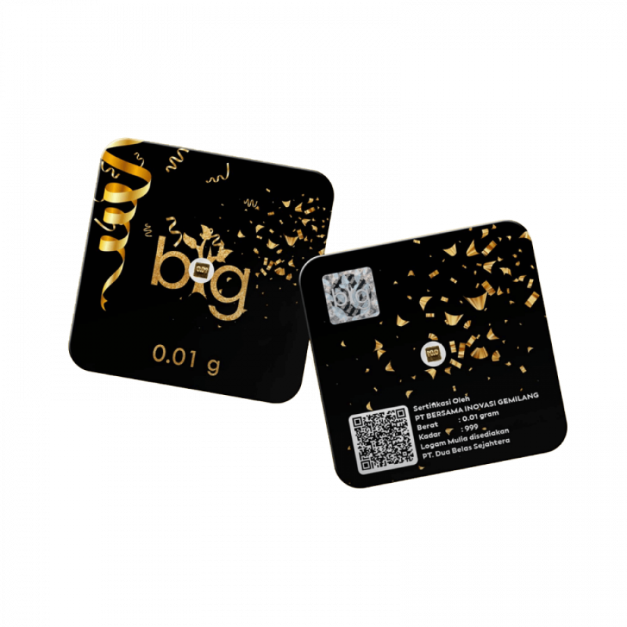 Big Gold Mini Goldbarren Black 0,01 Gramm - GB-BIG-BS001