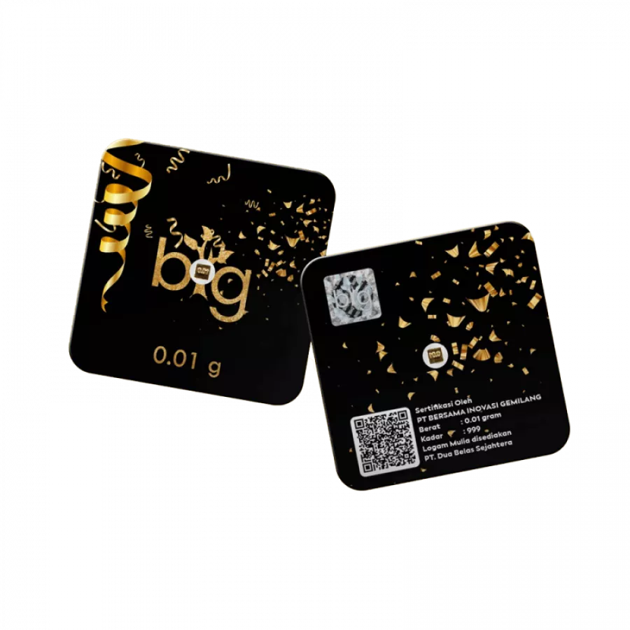 Big Gold Mini Goldbarren Black 0,01 Gramm - GB-BIG-BS001