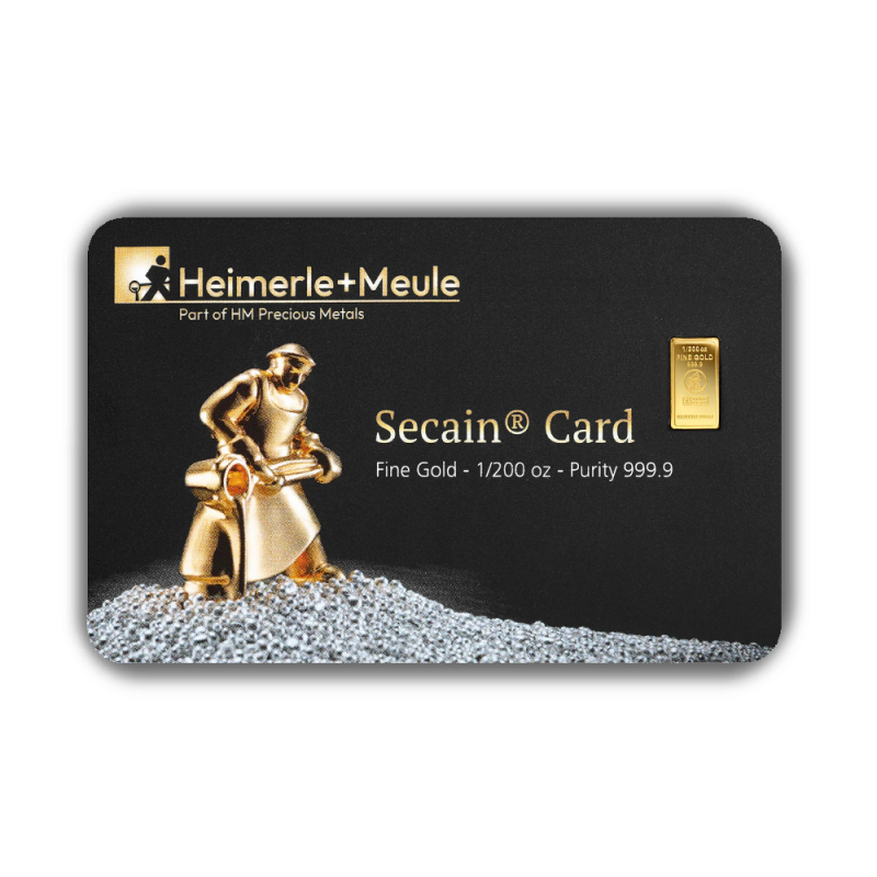 Heimerle + Meule Secain Card Goldbarren 1 / 200 Once (0,155 Gramm)