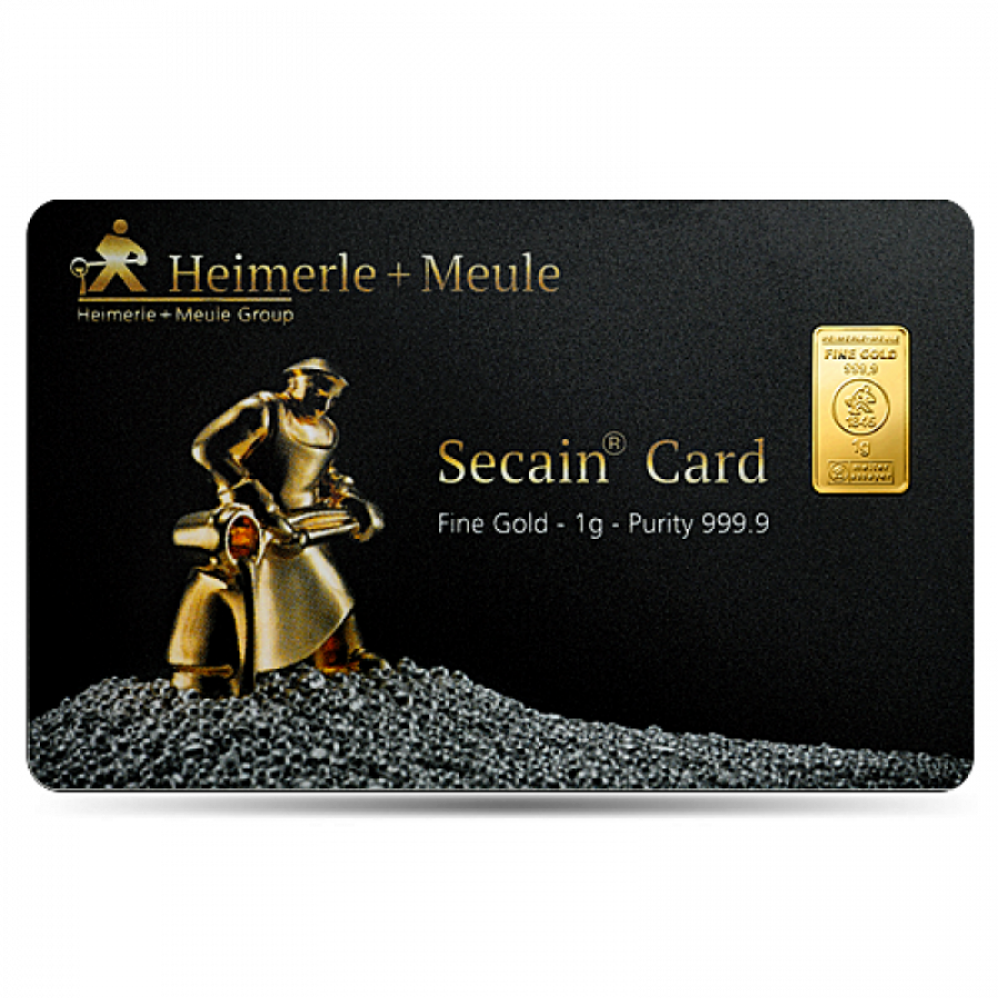 Heimerle + Meule Secain Card Goldbarren 1 Gramm - GB-HMS-0001