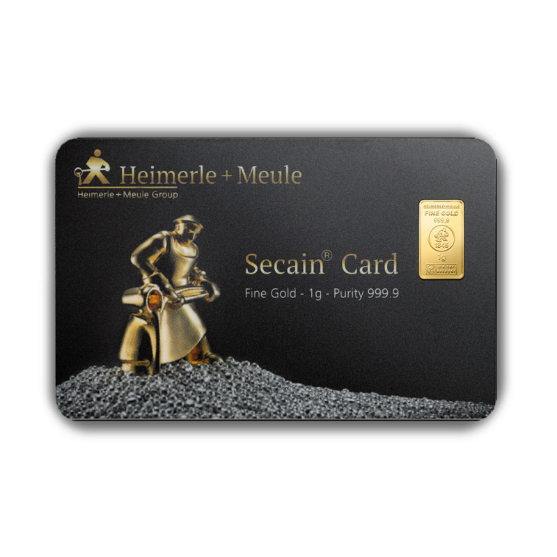 Heimerle + Meule Secain Card Goldbarren 1 Gramm