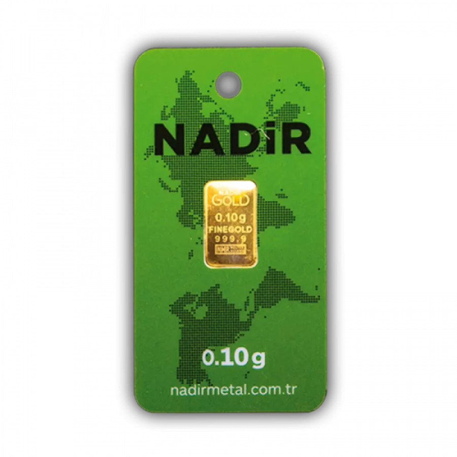Nadir Mini Goldbarren 0,10 Gramm - GB-NMR-00010
