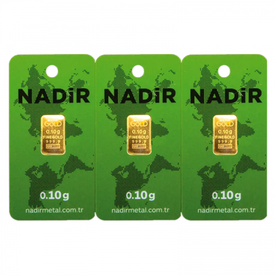 Nadir Mini Goldbarren 0,10 Gramm - GB-NMR-00010