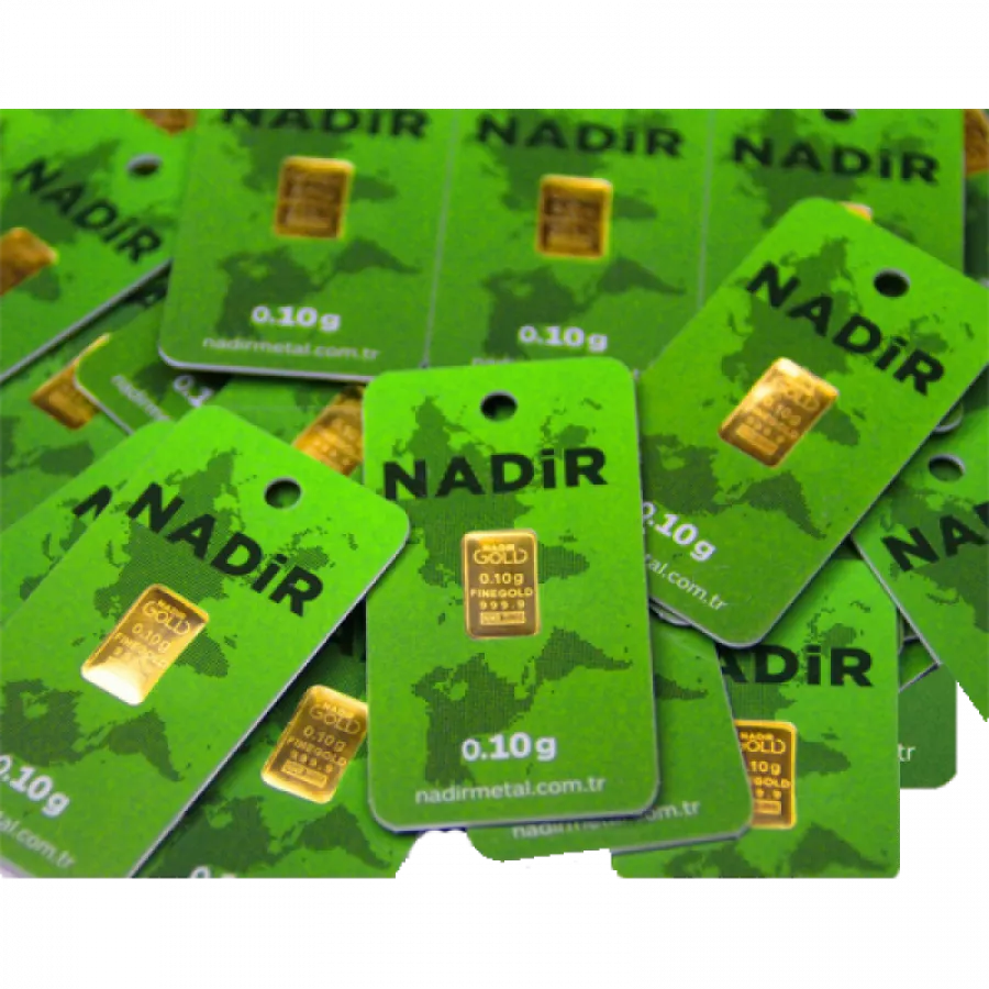 Nadir Mini Goldbarren 0,10 Gramm - GB-NMR-00010