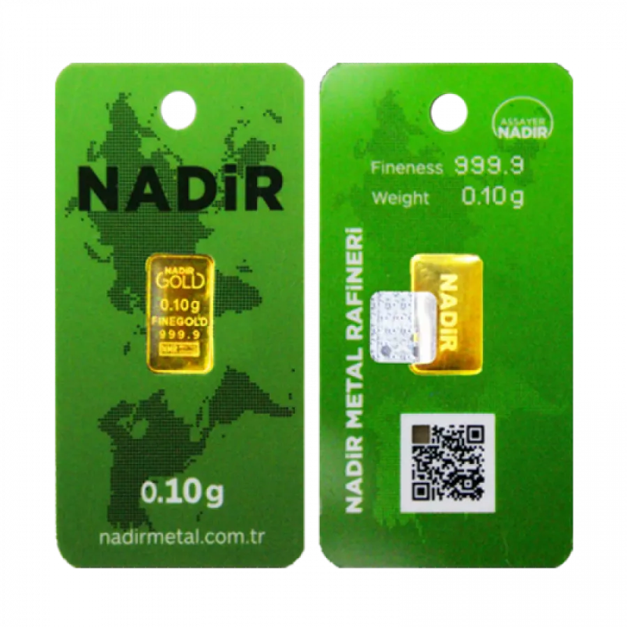 Nadir Mini Goldbarren 0,10 Gramm - GB-NMR-00010