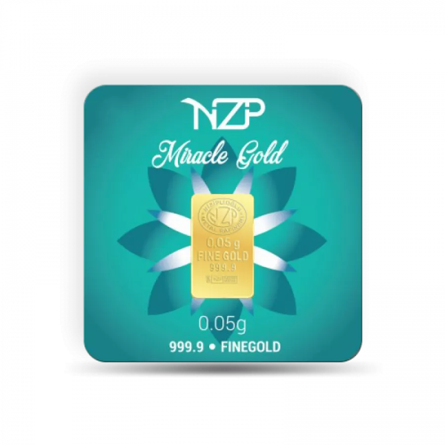 Nzp Gold Mini Goldbarren 0,05 Gramm - GB-NZP-00005