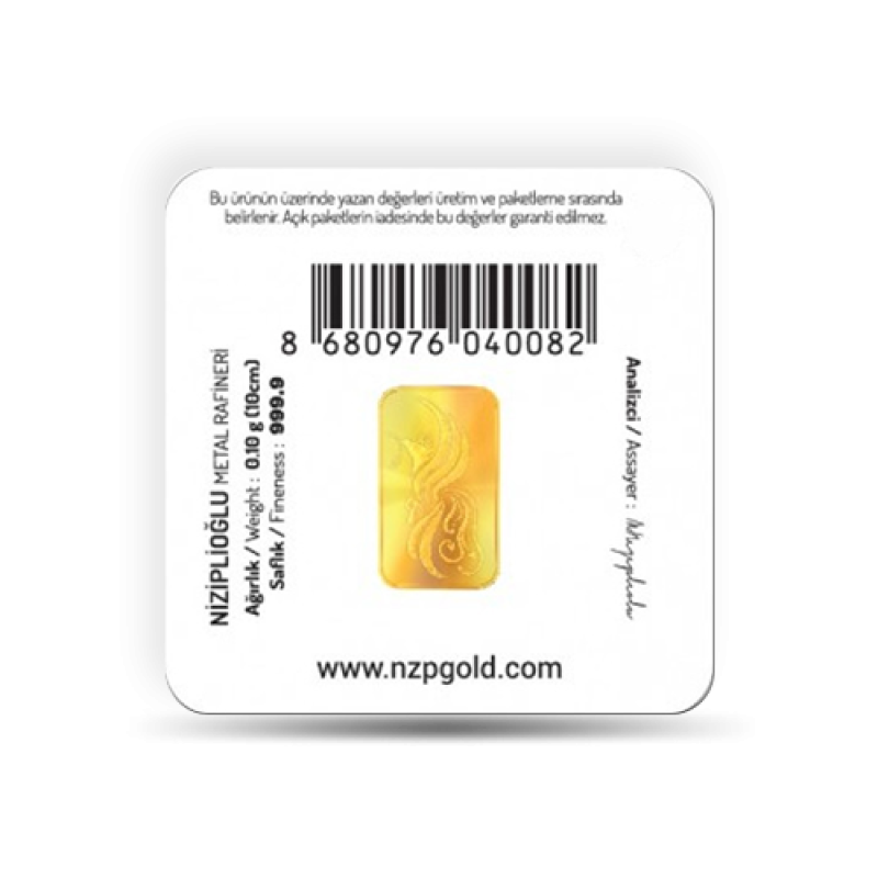 Nzp Gold Mini Goldbarren 0,10 Gramm Nzp Gold Mini Goldbarren 0,10 Gramm