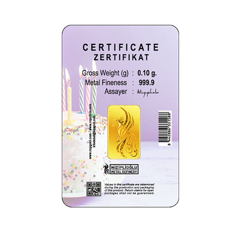 Geburtstagsgeschenke Happy Birthday 0,10 Gramm - Geburtstag- Geburtstagsgeschenke Happy Birthday 0,10 Gramm - GBR-NZP-0010