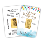 Geschenkbarren Happy Birthday 0,10 Gramm