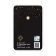 Happy Birthday Geschenkkarten Schwarz 0,10 Gramm - HBS-EMS-0010