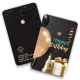 Happy Birthday Geschenkkarten Schwarz 0,10 Gramm - HBS-EMS-0010