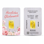 Herzlichen Glückwunsch Geschenkbarren 0,10 Gramm