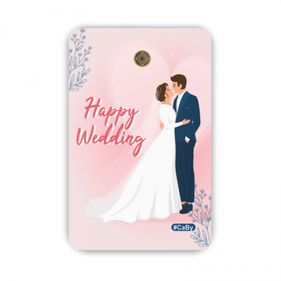 Happy Wedding Geschenkkarten 0,25 Gramm - HWP-EMS-0025