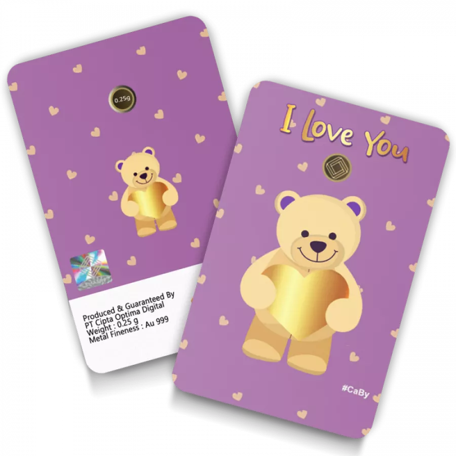 I Love You Geschenkkarten 0,25 Gramm - ILY-EMS-0025