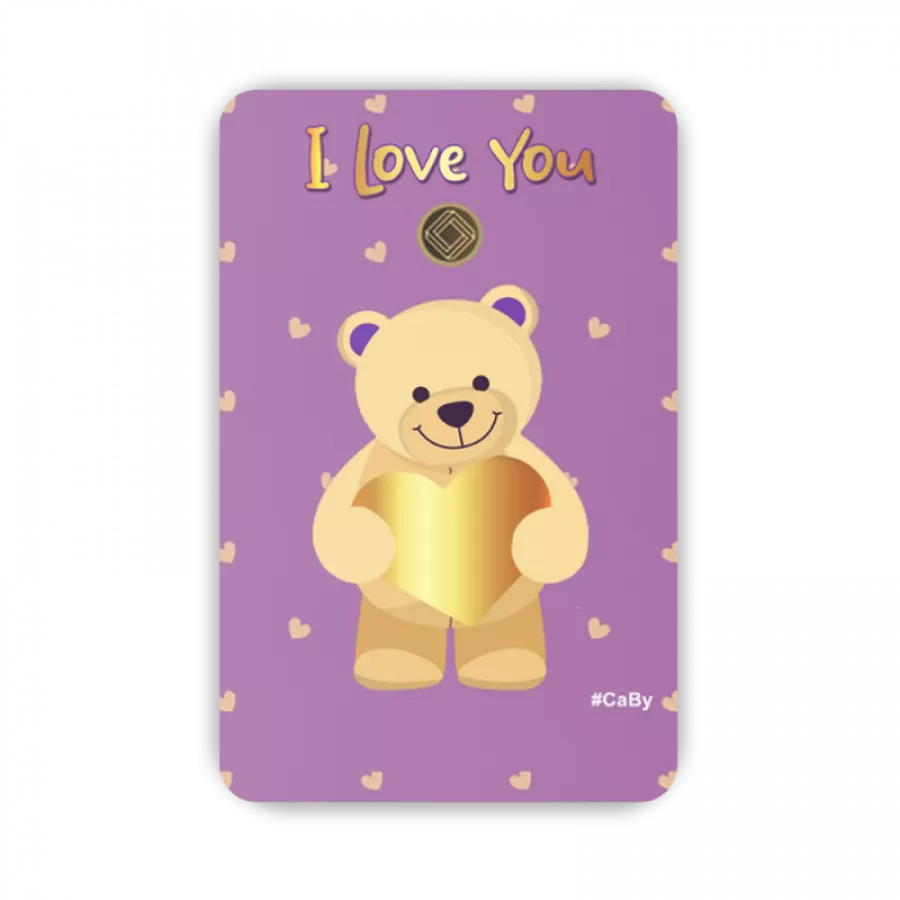 I Love You Geschenkkarten 0,25 Gramm - ILY-EMS-0025
