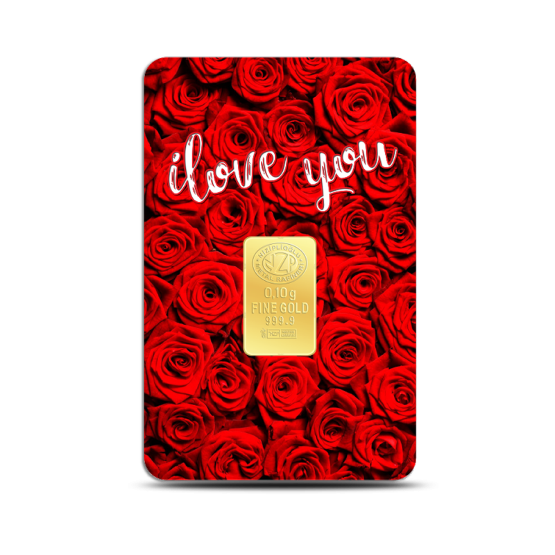 I Love You Geschenkbarren 0,10 Gramm I Love You Geschenkbarren 0,10 Gramm